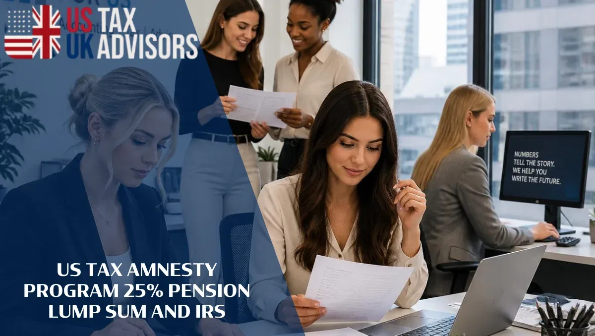US Tax Amnesty Program 25 Pension Lump Sum and IRS |
